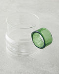Ring Borosilicate Glass Mug Green