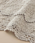 Romantic Cotton Bath Mat Set Beige