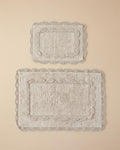 Romantic Cotton Bath Mat Set Beige