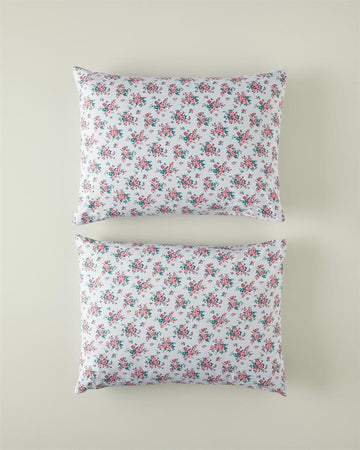 Rose Harmony 2-Pack Pillowcase Blue