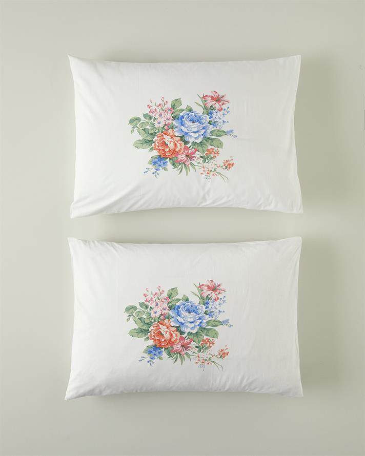 Rose Romance 2 Piece Pillowcase Blue