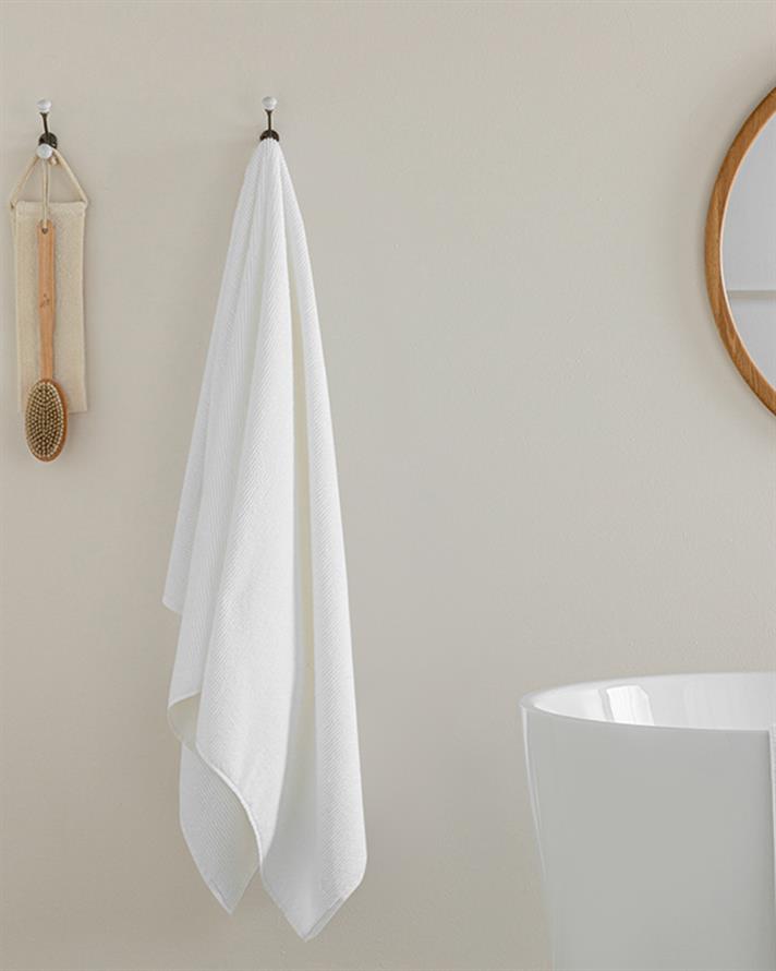 Rosita Cotton Bath Towel 90x150 cm White