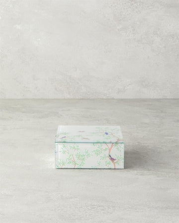 Sakura Garden Glass Decorative Box Cream