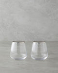 Serenity Crystalline 2-Piece Cup Silver