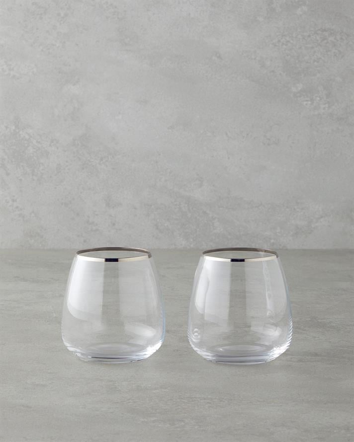 Serenity Crystalline 2-Piece Cup Silver
