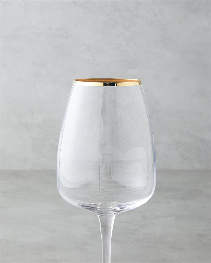 Serenity Crystal Goblet of 2 440 ml Gold