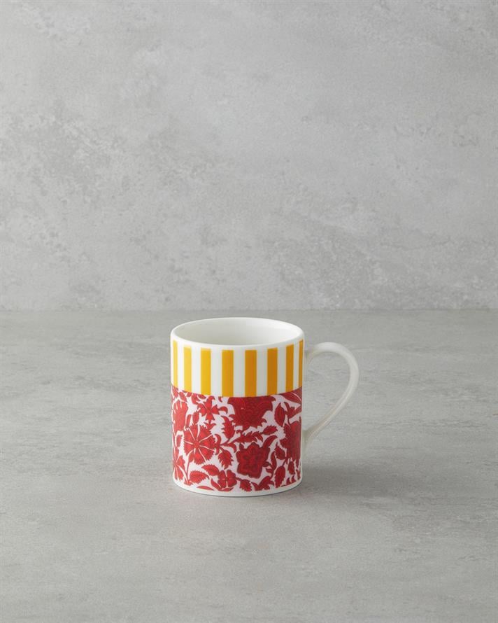 Seris Bone Porcelain Mug 290 ml Pink - Yellow