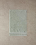 Shiny Stripe Cotton Face Towel Set Water Green