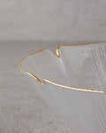 Siana Glass Bowl 25 cm Gold