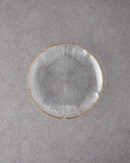 Siana Glass Cake Plate 21 cm Gold