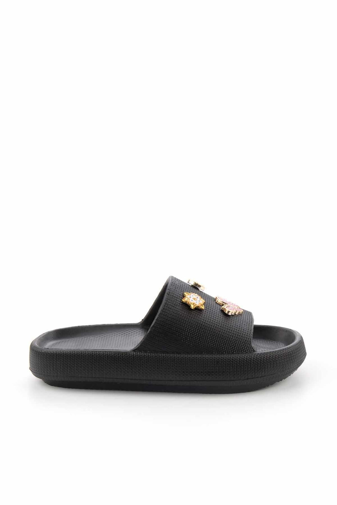 Bambi Black Gel Women's Slippers K04740320459