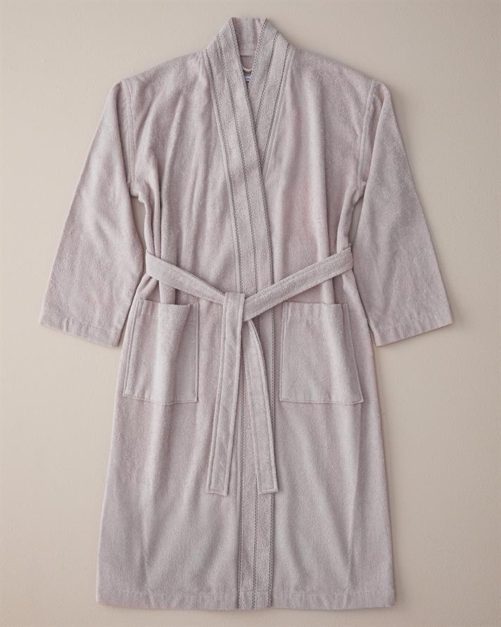 Soft 100% Cotton Bathrobe Dark Beige