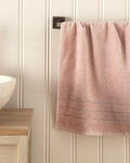 Soft Cotton Face Towel 50x90 cm Light Pink