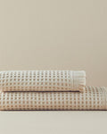 Sofia Cotton Waffle Bath Towel 70x140 cm Beige