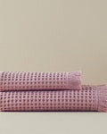 Sofia Cotton Waffle Face Towel 50x80 cm Dried Rose