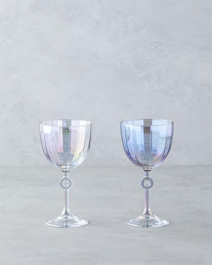 Spectral Glass 2 pcs Chalice Colored