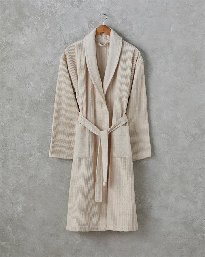 Summer Cotton Bathrobe Beige