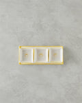 Sunny Ceramic 3 Compartment Breakfast Box 4 Pieces Yellow