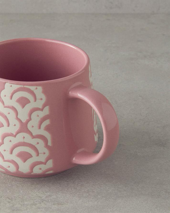 Sunrose Ceramic Mug Salmon