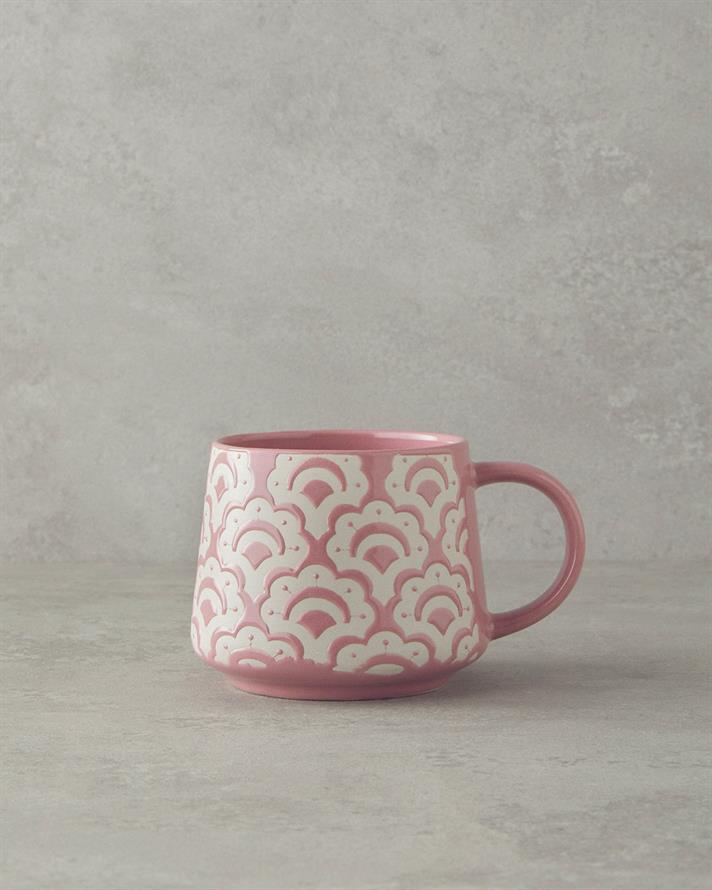 Sunrose Ceramic Mug Salmon