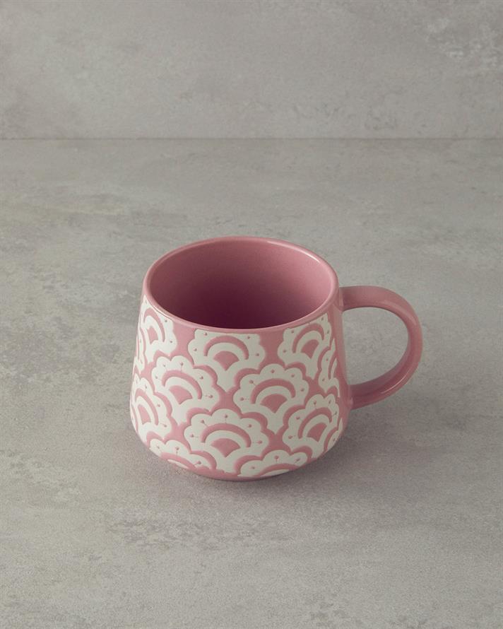 Sunrose Ceramic Mug Salmon