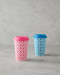 Sunrose Ceramic Silicone Lid Mug Blue