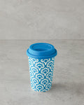 Sunrose Ceramic Silicone Lid Mug Blue