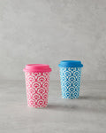 Sunrose Ceramic Silicone Lid Mug Pink