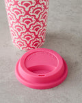 Sunrose Ceramic Silicone Lid Mug Pink