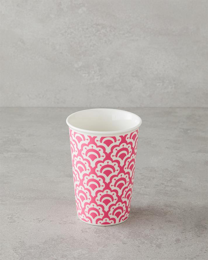 Sunrose Ceramic Silicone Lid Mug Pink