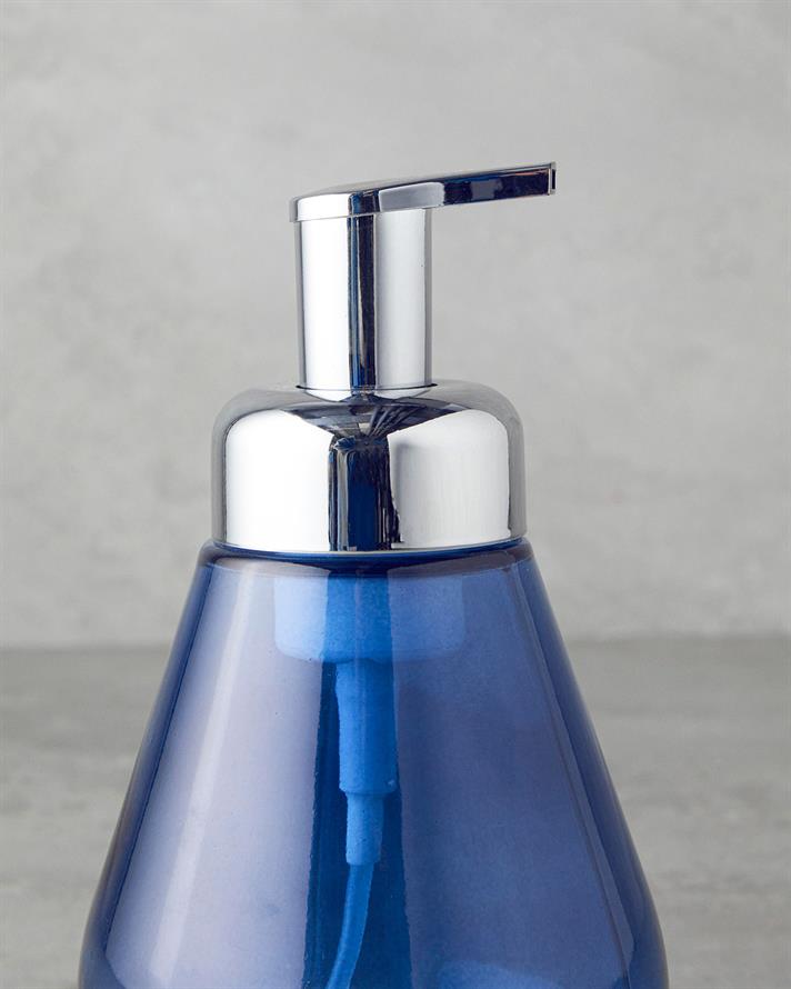 Swita Glass Bathroom Liquid Soap Dispenser Blue