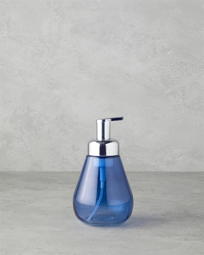 Swita Glass Bathroom Liquid Soap Dispenser Blue