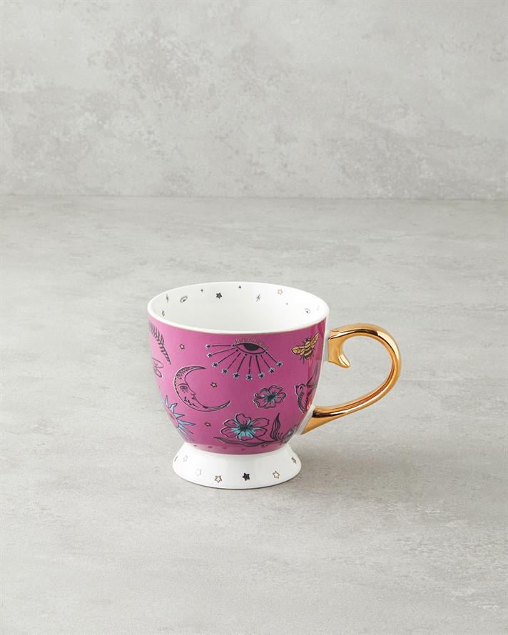 Talisman Magic New Bone China Christmas Mug 460 ml Pink