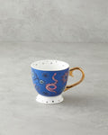 Talisman Snake New Bone China Christmas Mug 460 ml Navy