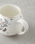 Taurus New Bone China Mug 325 ml Black-White-Gold