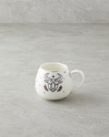 Taurus New Bone China Mug 325 ml Black-White-Gold