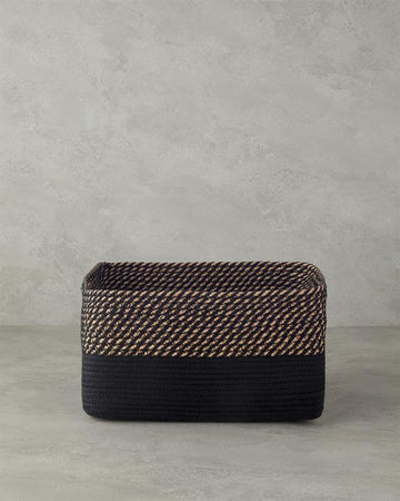 Terra Cotton Basket Natural-Black