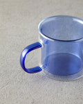 Tetra Borosilkat Glass Double Walled Mug Blue