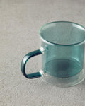 Tetra Borosilkat Glass Double Walled Mug Green