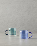 Tetra Borosilkat Glass Double Walled Mug Blue