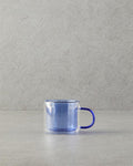 Tetra Borosilkat Glass Double Walled Mug Blue