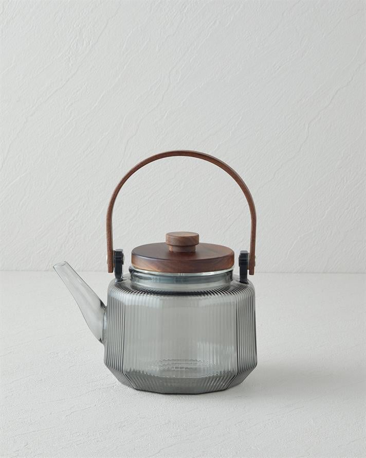 Tiara Borosilicate Glass Teapot 600 ml Grey