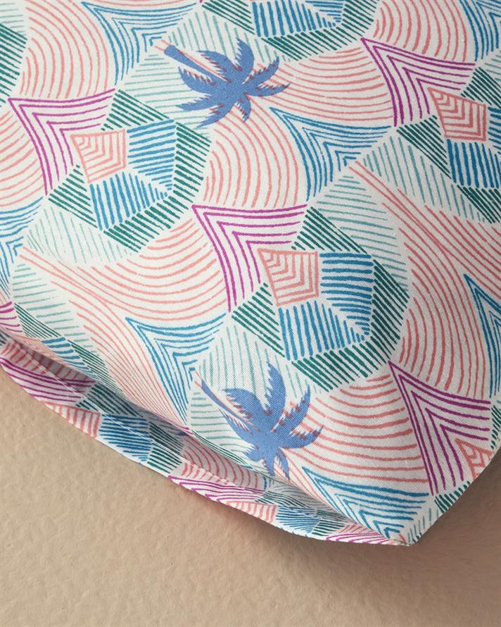 Tropical Palm 2-Pack Pillowcase Blue