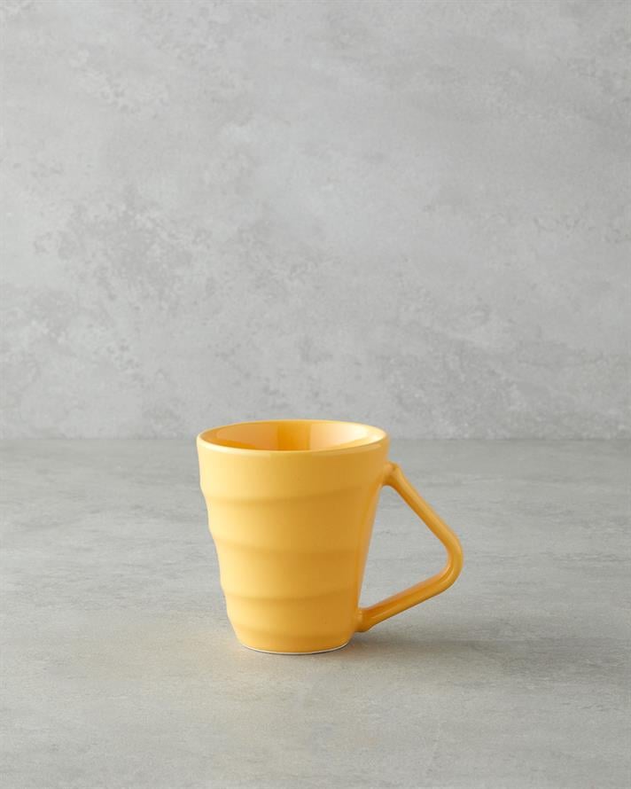 Twisty Ceramic Mug 255 ml Yellow