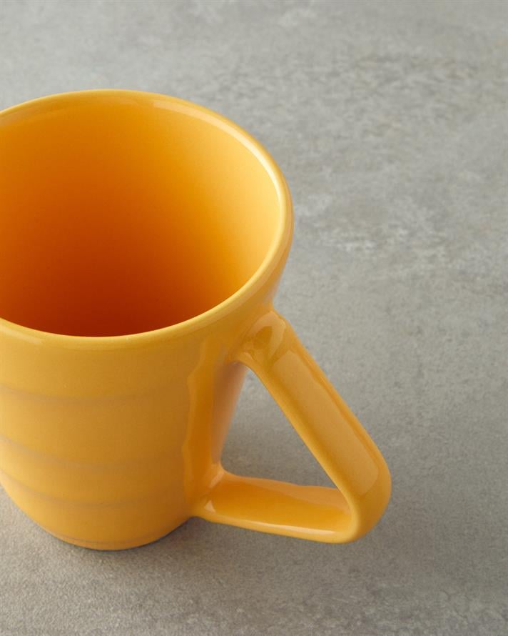 Twisty Ceramic Mug 255 ml Yellow