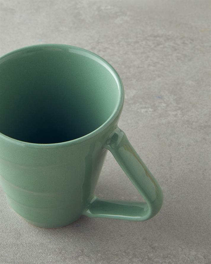 Twisty Ceramic Mug 255 ml Green