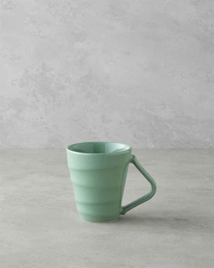 Twisty Ceramic Mug 255 ml Green