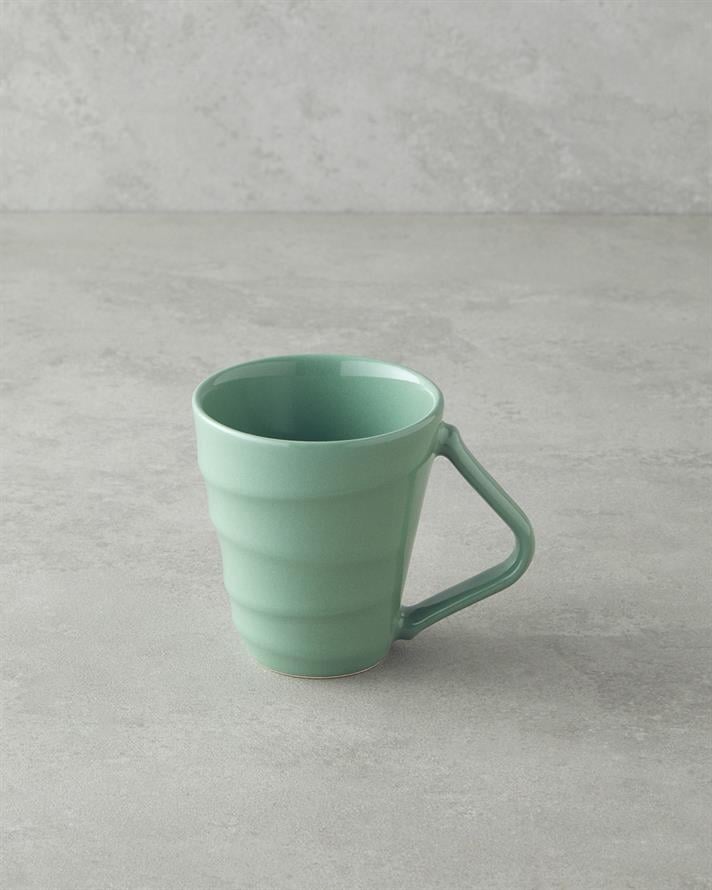 Twisty Ceramic Mug 255 ml Green