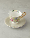 Vanilla New Bone China Tea Cup Set 4 Pieces 2 Seater Light Grey