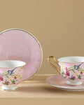 Vanilla New Bone China Coffee Cup Set 4 Pieces 2 Seater Light Pink
